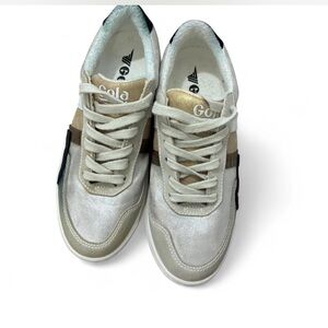 Gola Cream and White Casual Sneakers